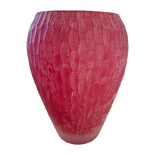 Vintage Large Heavy Red Glass