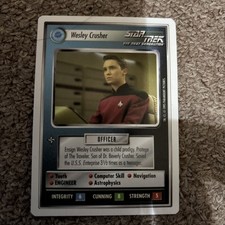 CCG 99 Star Trek Wesley Crusher premiere alpha white border 1994