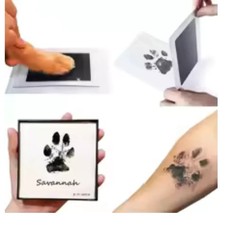 Paw Print Ink Pad, DIY Inkless Kit for Dog & Cat Nose and Paw Impressions