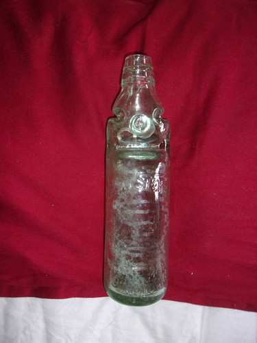 Vintage glass codd bottle 5 - vintage, 23.5
