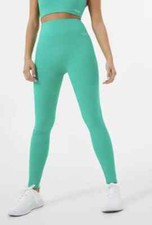 JACK WILLS Womens Green Activewear Panel Leggings Ladies Medium 12 BNWT