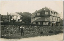 Hazelmount Hotel Kippford Kirkcudbright Dumfries Vintage Real Photo Postcard C19