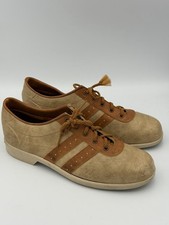 Vintage AMF Bowling Shoes Tan Brown Retro 70s Leather Lace Up — Display Decor