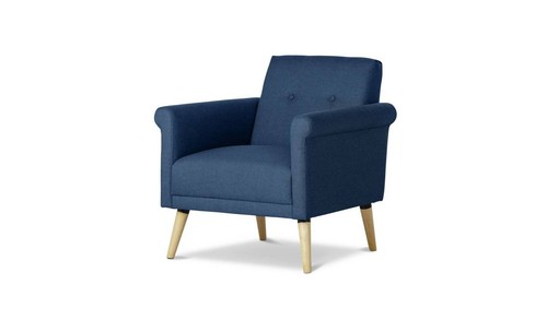 Evie fabric armchair - armchair, box