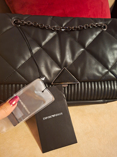 Emporio armani black quilted - emporio,