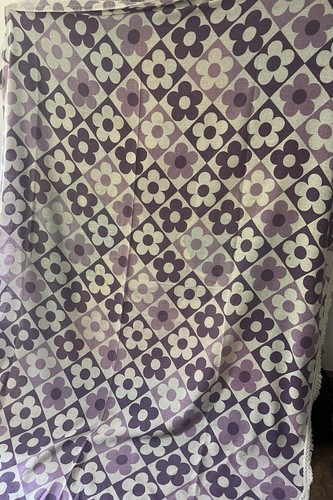 Purple white flower power - white,