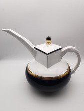 Hilton McConnico designer tea set for Decor a la MAIN Emaux De Longwy France