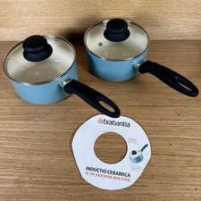 Brabantia Induction 16cm Saucepan’s x2 (Non Stick) - Baby Blue/Light Blue