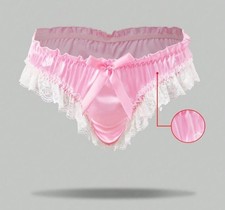 Men pink satin silky - pink, feel