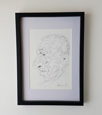 Original Peter Howson Ink On