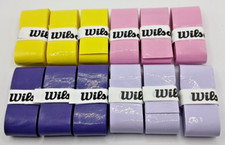 Wilson Profile-Tennis Overgrip--Yellow,Light purple,Light pink ,Purple-3 pcs