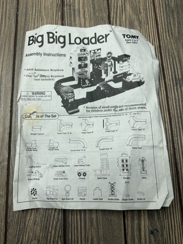 Vintage tomy big - tomy, loader