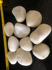 10 x White Pebbles Premium Decorative - USED