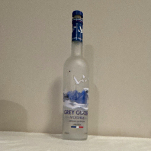 Grey goose vodka empty glass - grey,