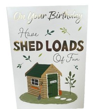Open Male birthday card for a
