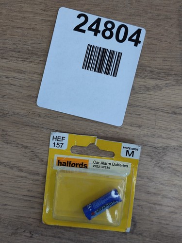 Halfords car alarm batteries - car,