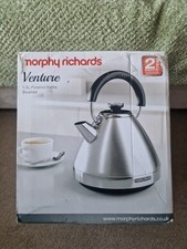 Morphy Richards Venture 1.5L Pyramid Kettle Brushed Steel, 3KW