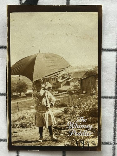 1923 little girl with umbrella - 1923,