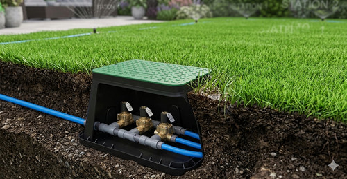 Irrigation valve box - irrigation,
