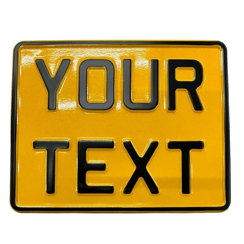 Motorbike sized number - number, plate