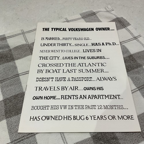 1969 the typical volkwagen - the,