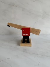 Brio Train Track Magnetic Low Level Wooden Crane Rare