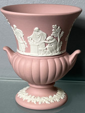 Wedgwood PINK Jasperware URN Vase