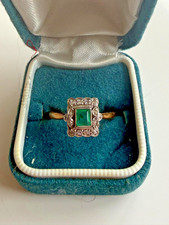 Vintage Deco‑Style Emerald &