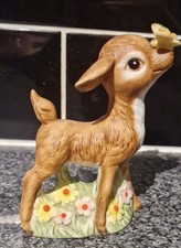 Ceramic Baby Deer With Yellow