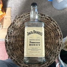 Jack Daniels Tennessee Honey Whisky Bottle 1L - Empty - Upcycle - Candle Holder