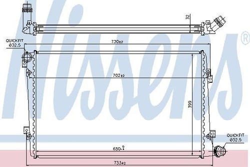 Nissens radiator for golf - radiator,
