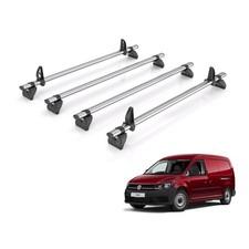 VW Volkswagen Caddy Roof Rack for 2010-2020 Maxi 4x Roof Bars - Rhino Fleet