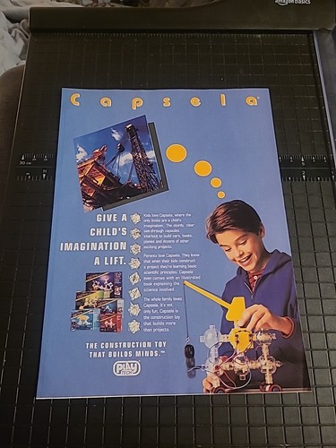 Capsela playtech toy print - print, ad
