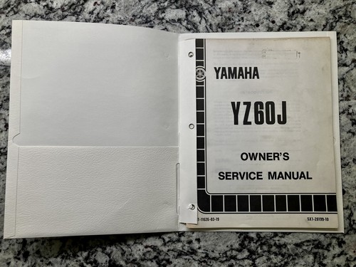 Genuine yamaha 1982 - yamaha, yz60j