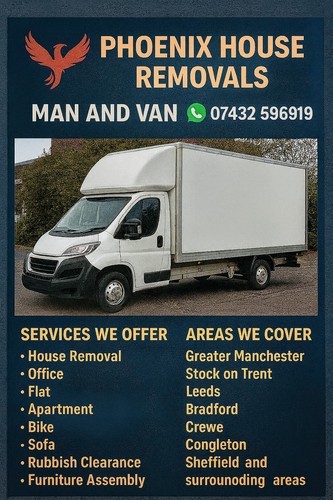 Man and van hire house - hire, removal