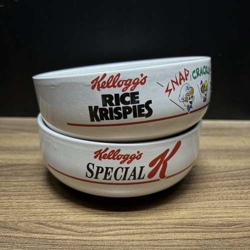 Vintage kelloggs cereal - cereal, bowls