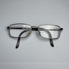 Specsavers Eyeglasses Glasses Frames Silver Square Full Rim Metal 54-16-140