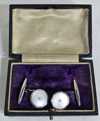 Antique 9ct 18ct - 9ct, white