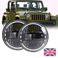 Pair 7" Round LED Headlight