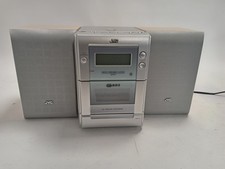 JVC UX-H10 Micro Hi-Fi System with Speakers Bundle - Silver