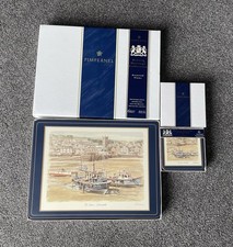 Pimpernel ‘West Country Scenes’ Set Of 6 Placemats & 6 Coasters Boxed Vintage