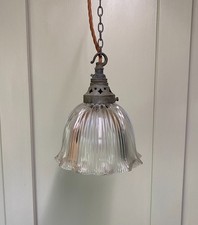 ANTIQUE HOLOPHANE PENDANT