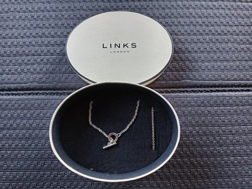 Links sterling silver chain - links,