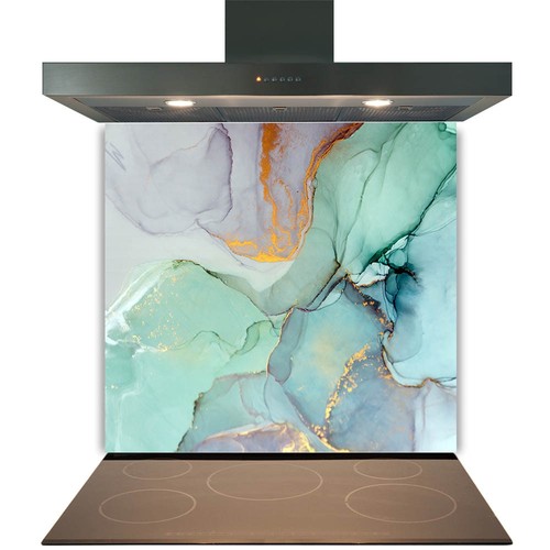 Printed glass kitchen - printed,