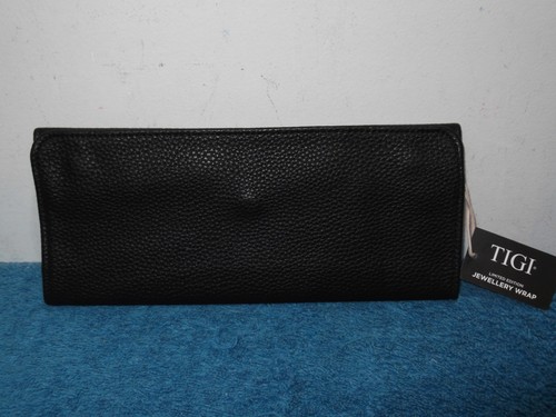 Tigi black faux leather travel - black,
