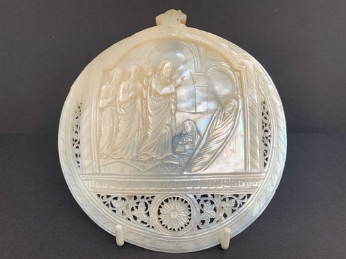 13cm vintage carved mother - 13cm, of