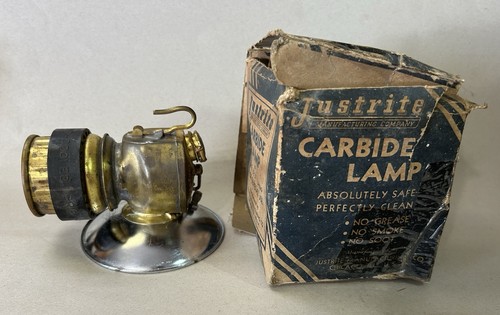 Vintage justrite brass carbide - brass,