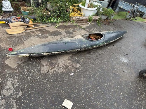 Single person fibreglass kayak - person,