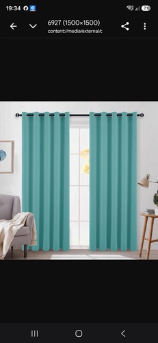 Lined eyelet curtains - curtains, 90"x90"