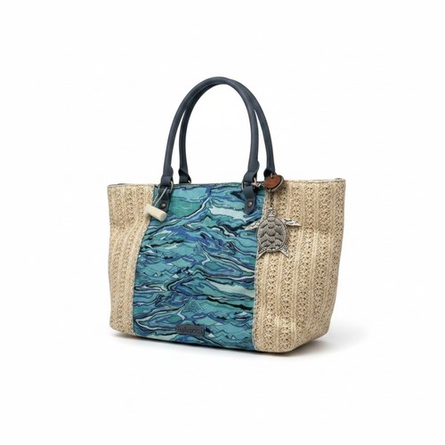 Sakroots meadow tote bag blue - bag,
